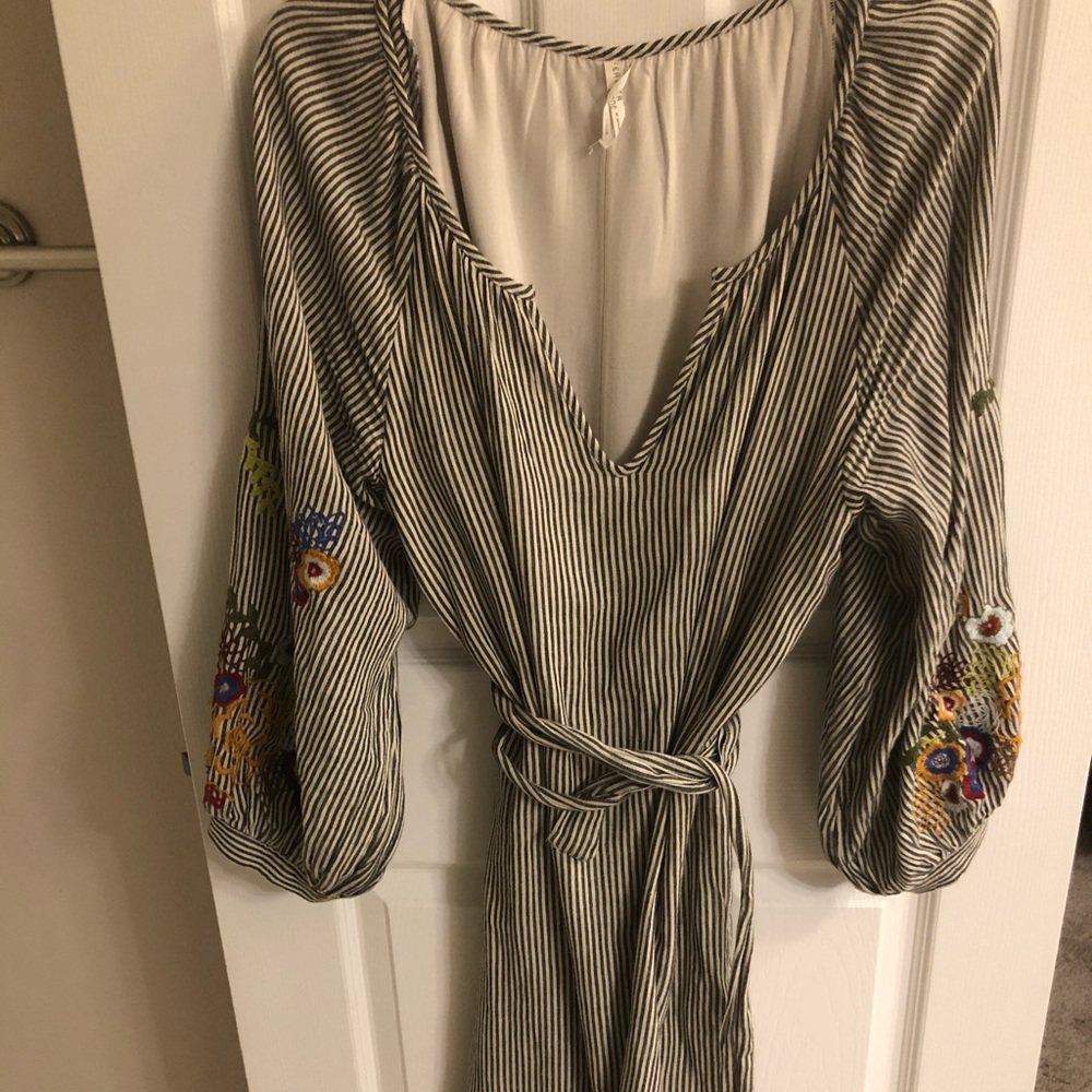 Anthropologie stripe dress size large